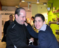 Benoit Letourneau, French coach, and Damien Volland