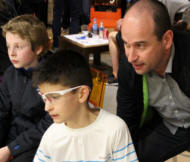 Mael Letourneau with Beno�t Letourneau, coach for France and son!