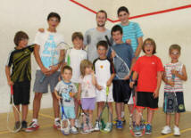 Greg having a little clinic for the kids