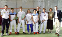 Marc Antoine Jamet Maire, Jannick LESOEUR conseil g�n�ral, Jacques LECERF adjoint au sport